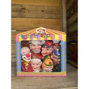 Mini Theatre‎ Puppet Show, 6 Puppets Sealed in box which Doubles As a Theatre